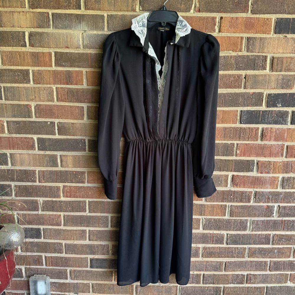 Vintage sheer black dress